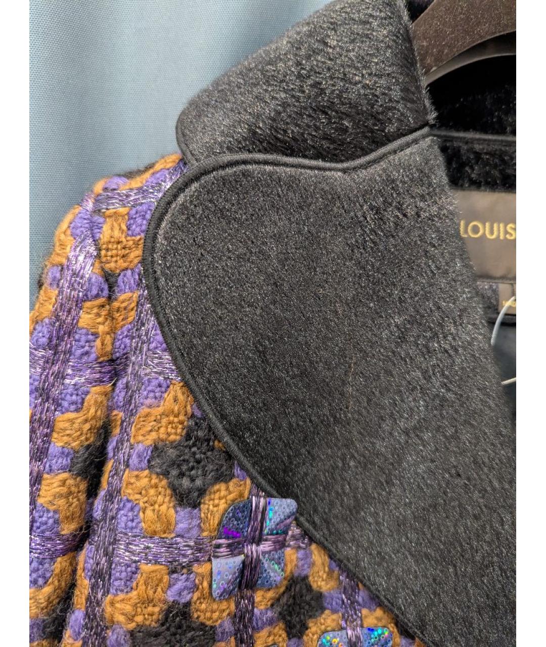 LOUIS VUITTON Фиолетовое пальто, фото 5