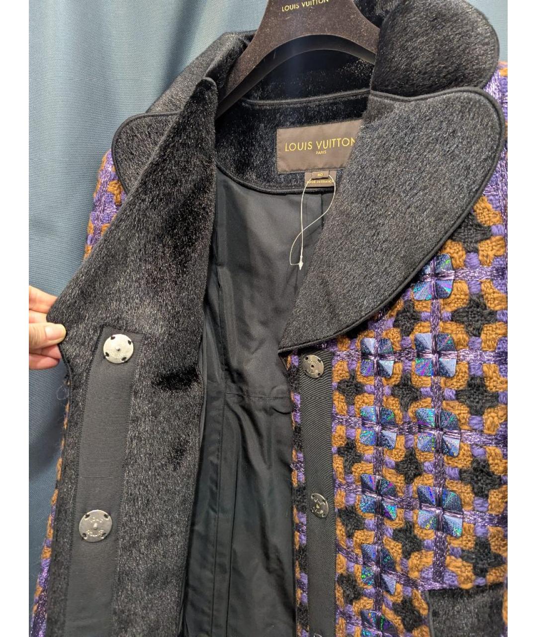 LOUIS VUITTON Фиолетовое пальто, фото 7