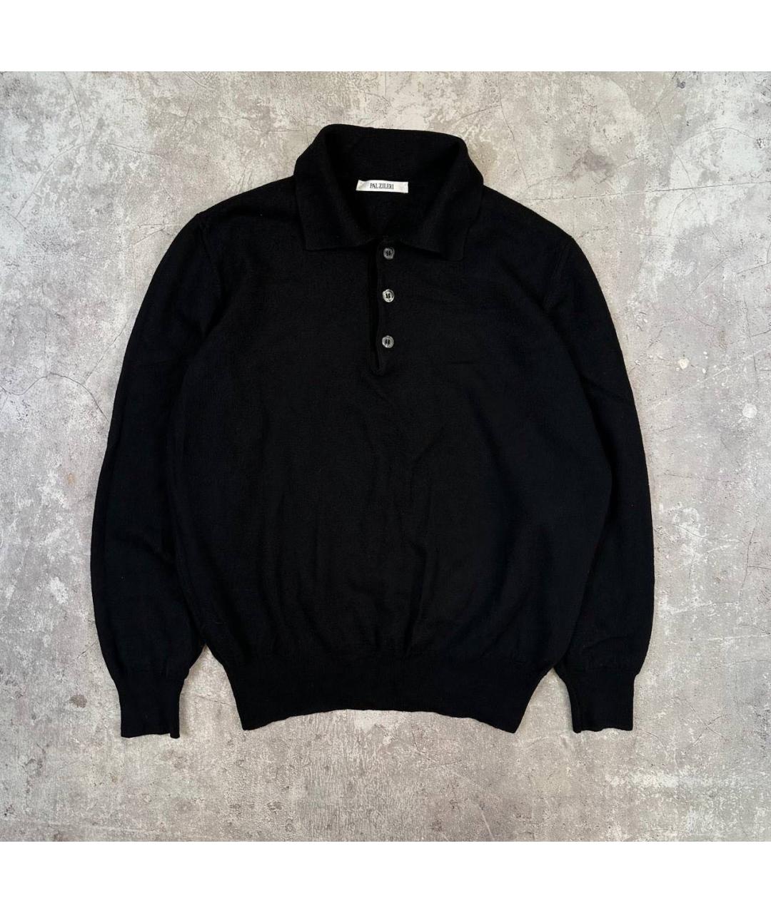 PAL ZILERI Черный шерстяной джемпер / свитер, фото 5