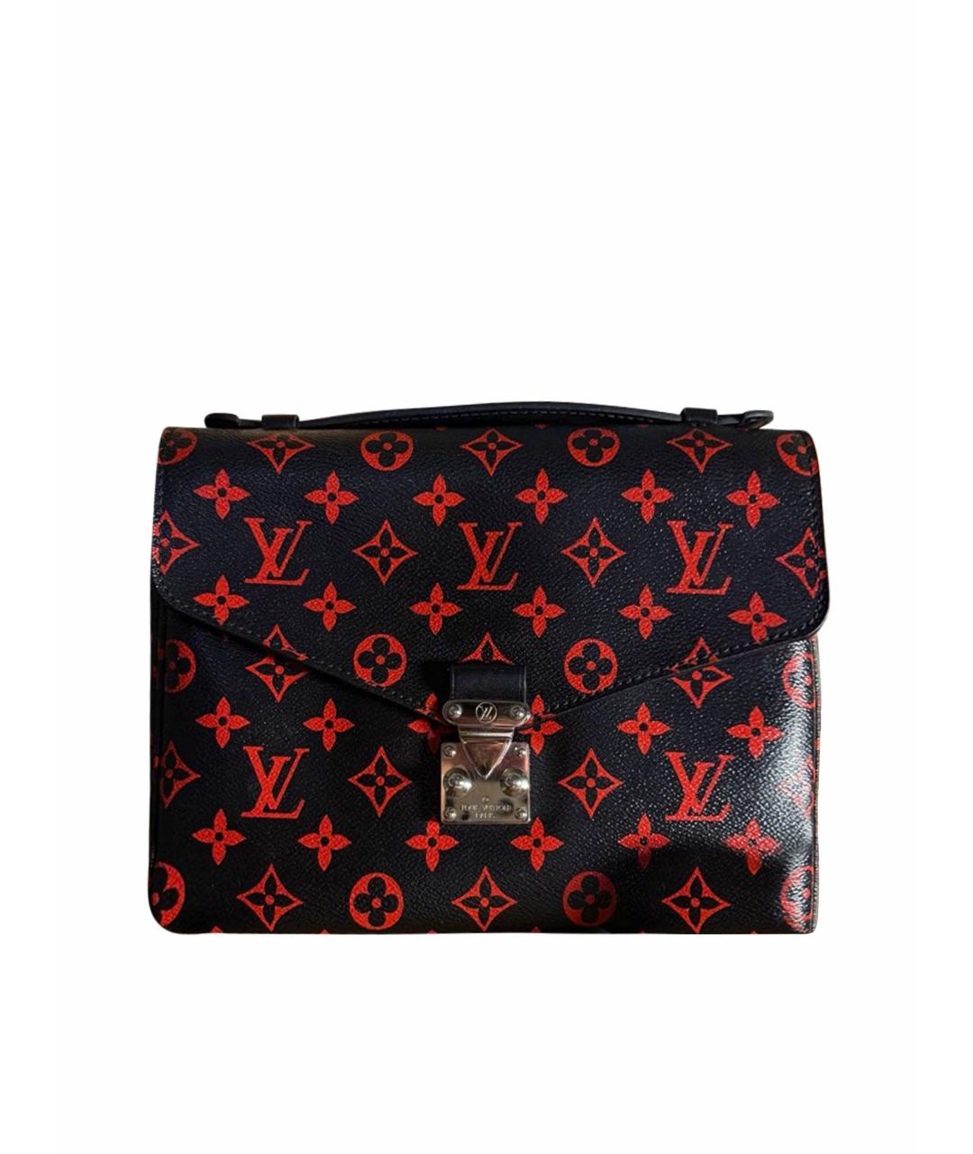 LOUIS VUITTON Черная кожаная сумка через плечо, фото 1