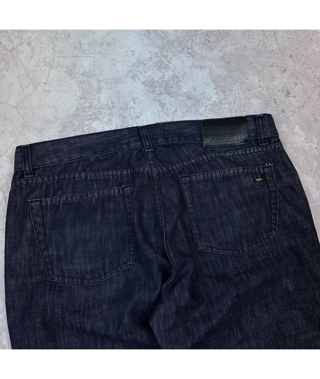 ERMENEGILDO ZEGNA XXX Антрацитовые хлопковые повседневные брюки, фото 3