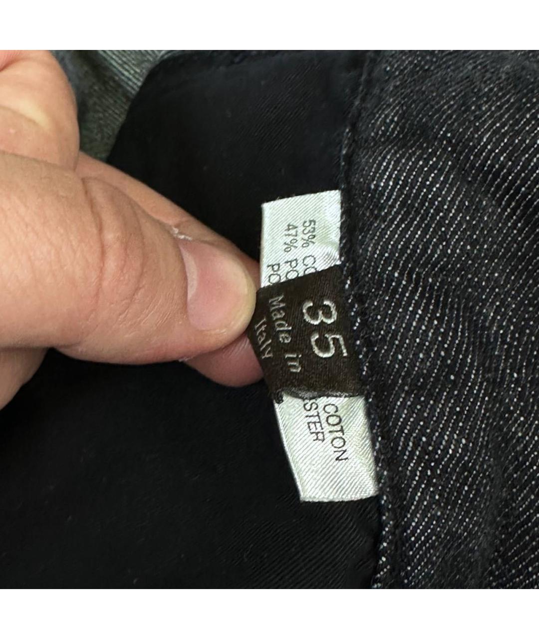 ERMENEGILDO ZEGNA XXX Антрацитовые хлопковые повседневные брюки, фото 7