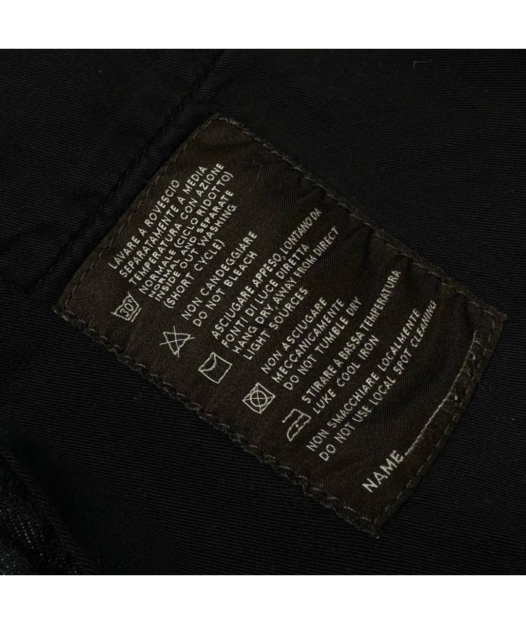 ERMENEGILDO ZEGNA XXX Антрацитовые хлопковые повседневные брюки, фото 6