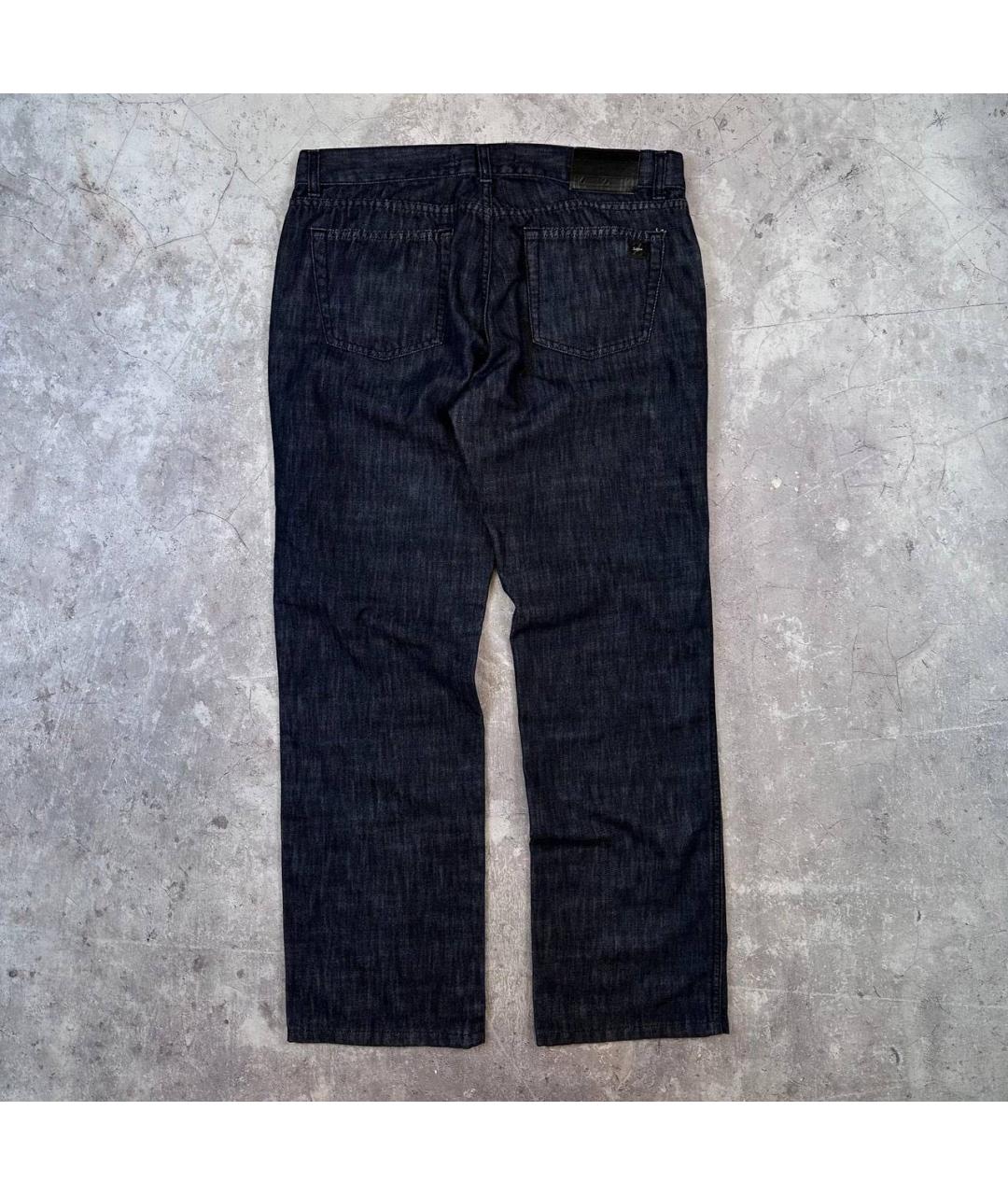 ERMENEGILDO ZEGNA XXX Антрацитовые хлопковые повседневные брюки, фото 9