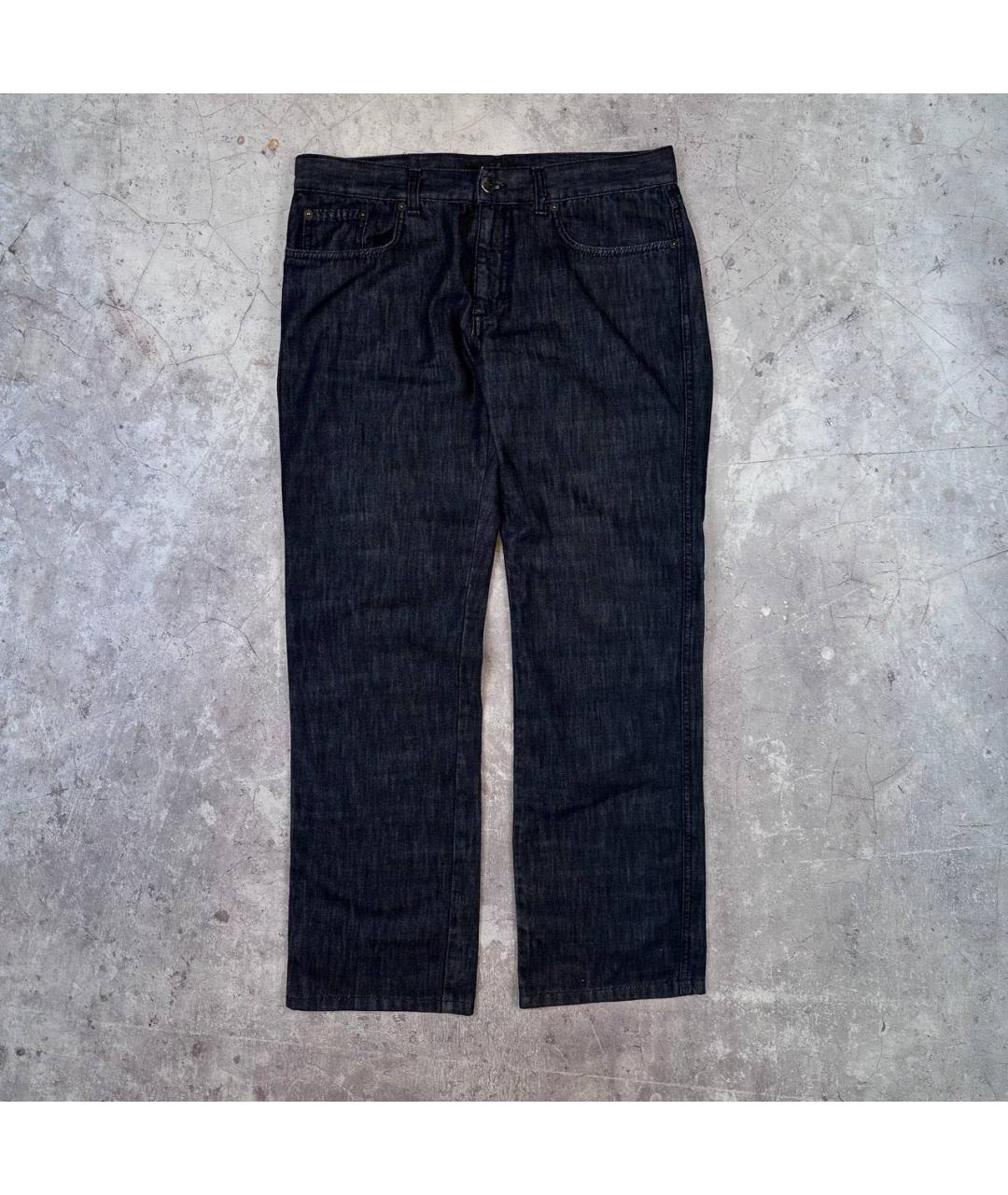 ERMENEGILDO ZEGNA XXX Антрацитовые хлопковые повседневные брюки, фото 2