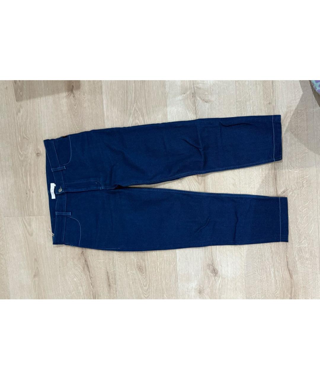 CHLOE Синие хлопковые прямые джинсы, фото 5