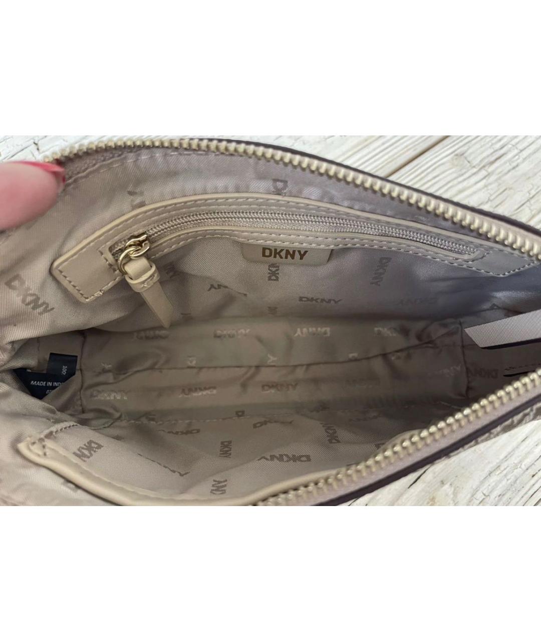 DKNY Коричневая сумка через плечо из искусственной кожи, фото 7