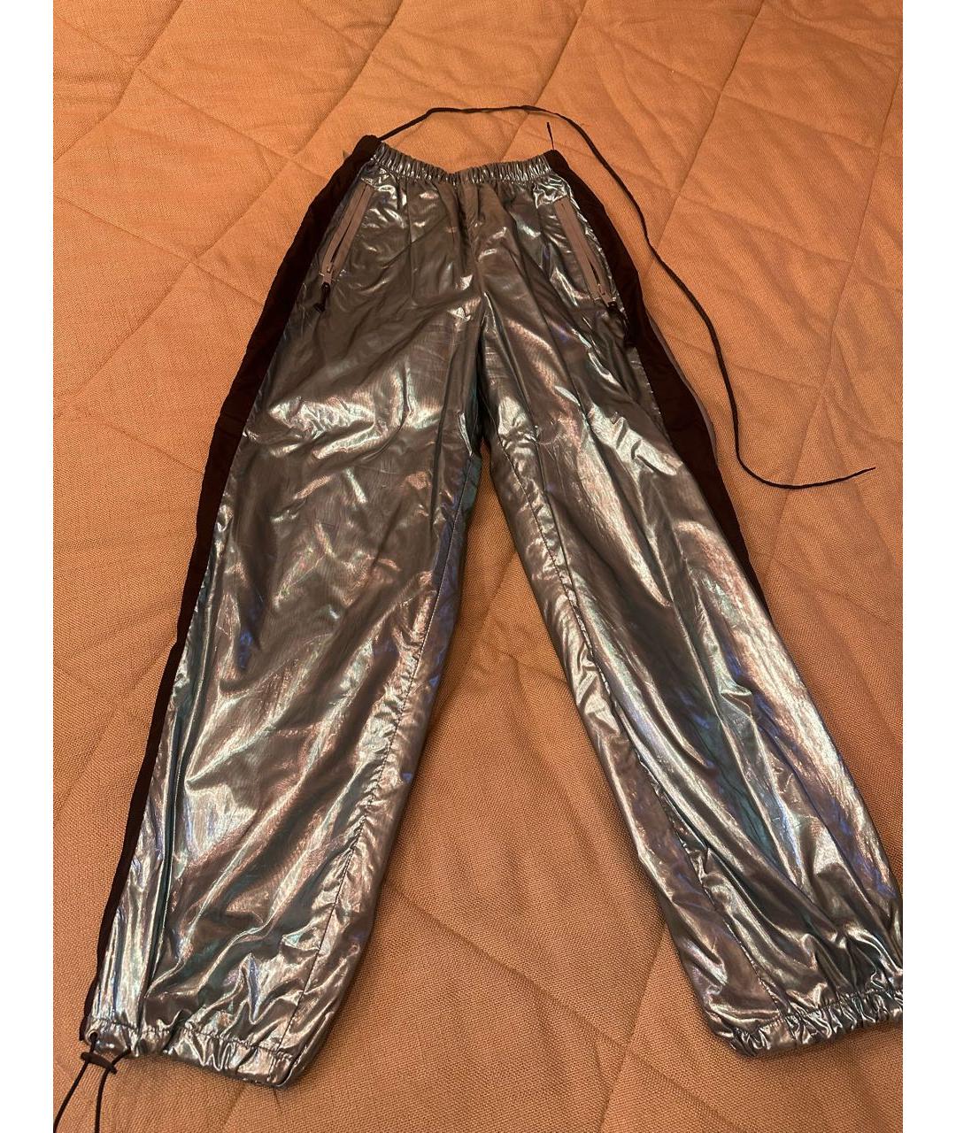 PRADA Мульти полиамидовые брюки широкие, фото 9