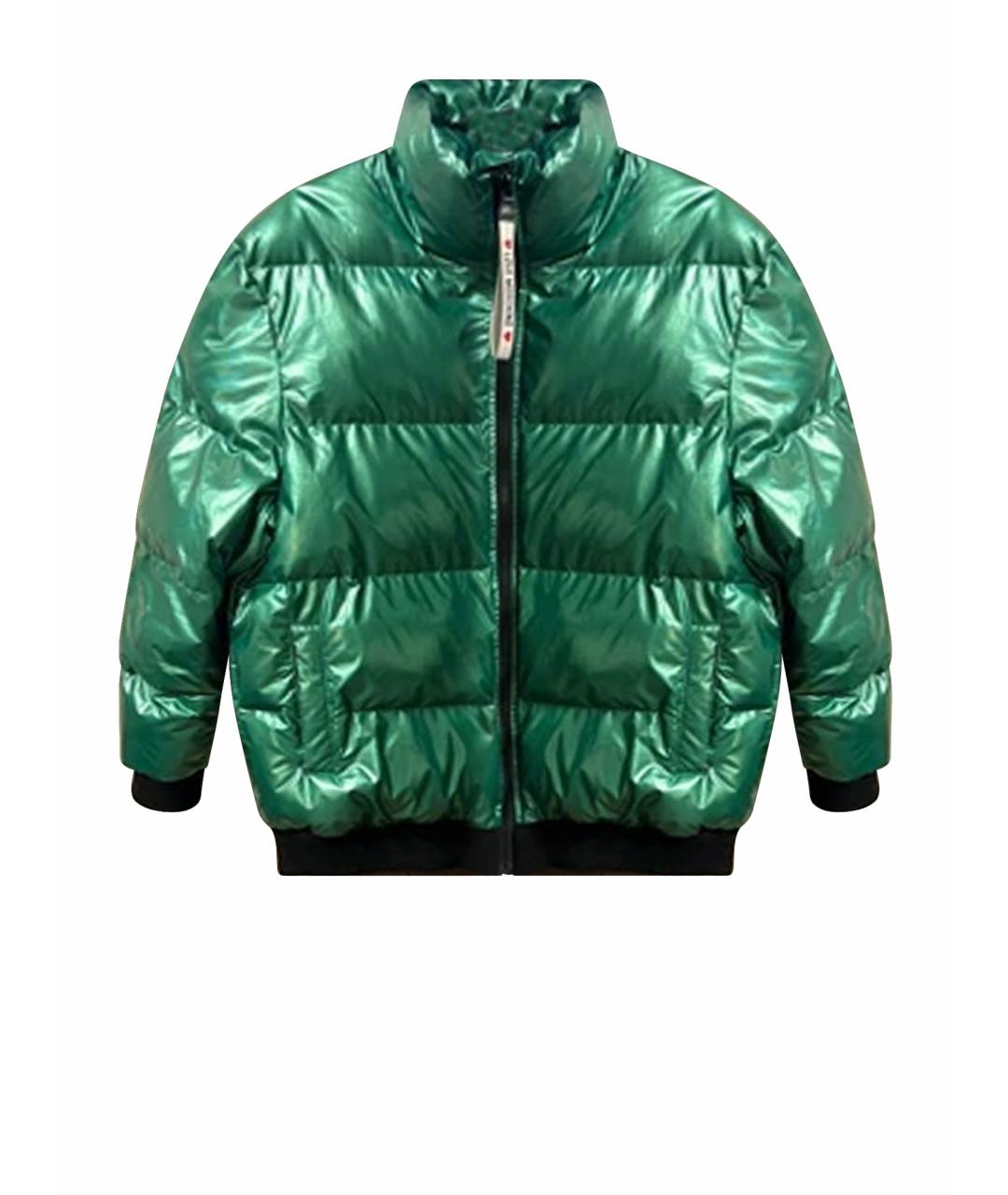 MOSCHINO Зеленая полиэстеровая куртка, фото 1