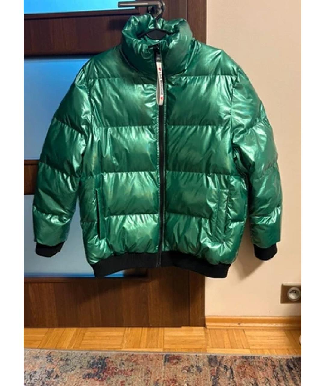 MOSCHINO Зеленая полиэстеровая куртка, фото 6