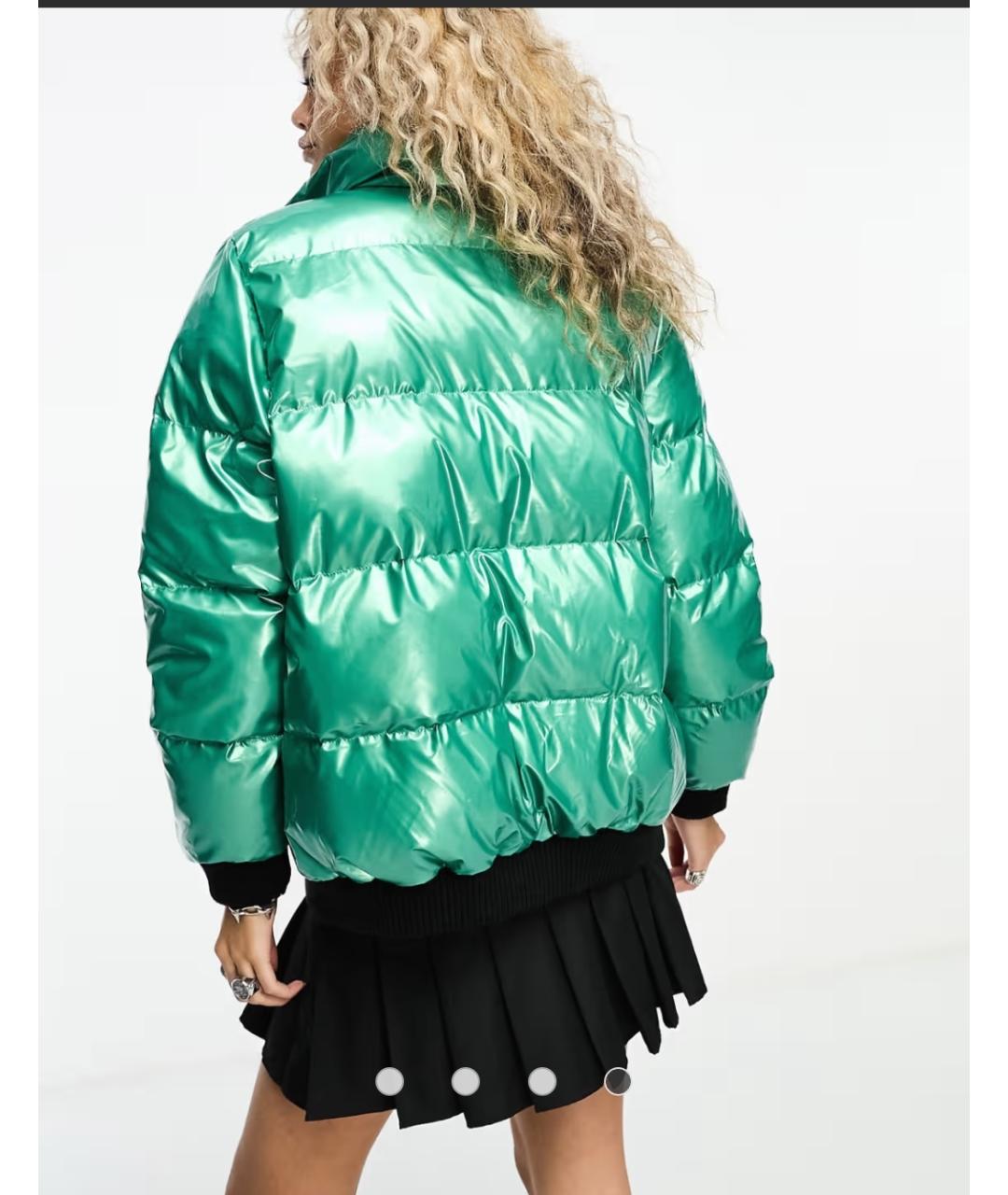MOSCHINO Зеленая полиэстеровая куртка, фото 3