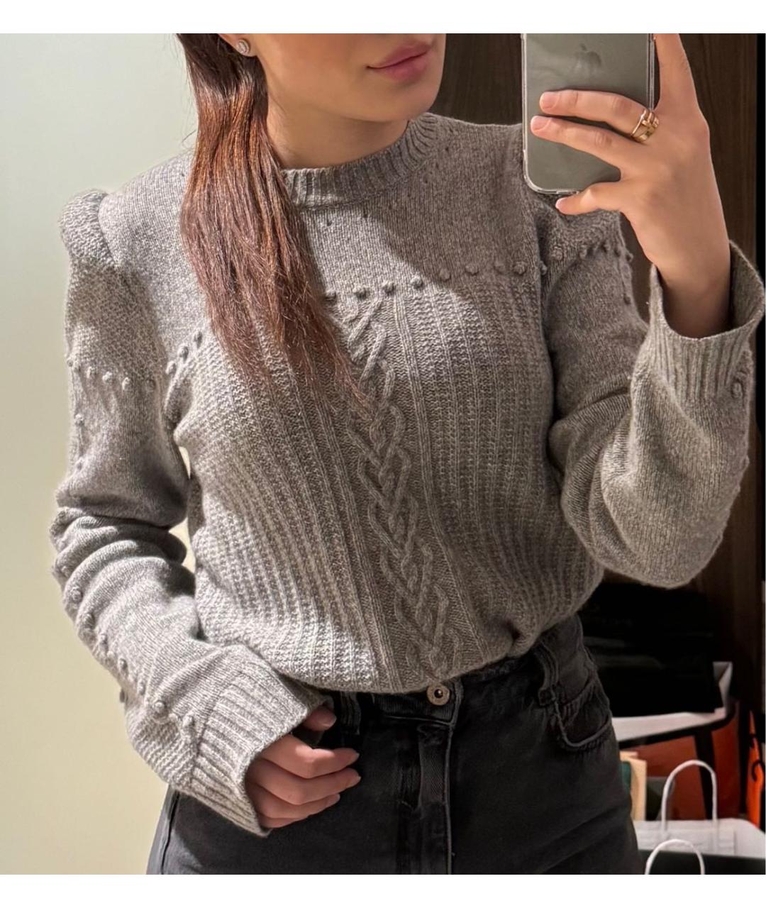 PHILOSOPHY DI LORENZO SERAFINI Серый кашемировый джемпер / свитер, фото 4