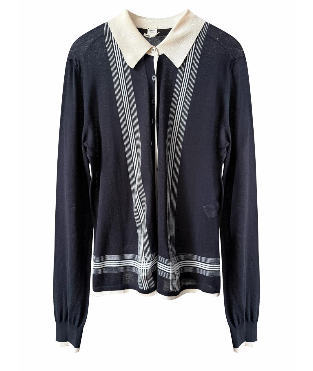 HERMES Синий кардиган, фото 1