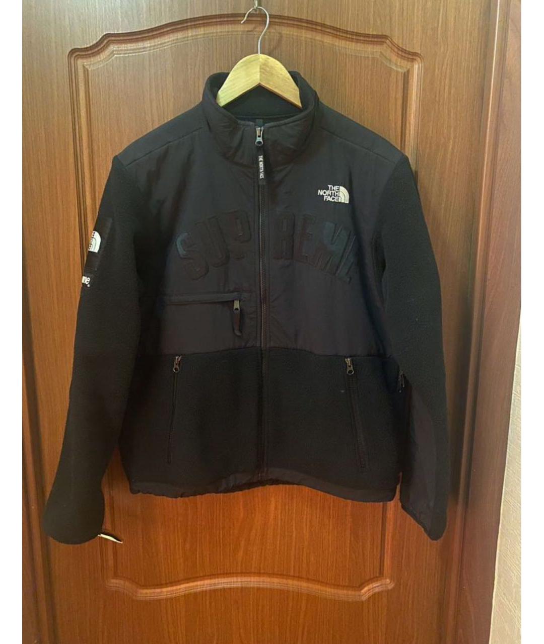 SUPREME Черная шерстяная куртка, фото 4