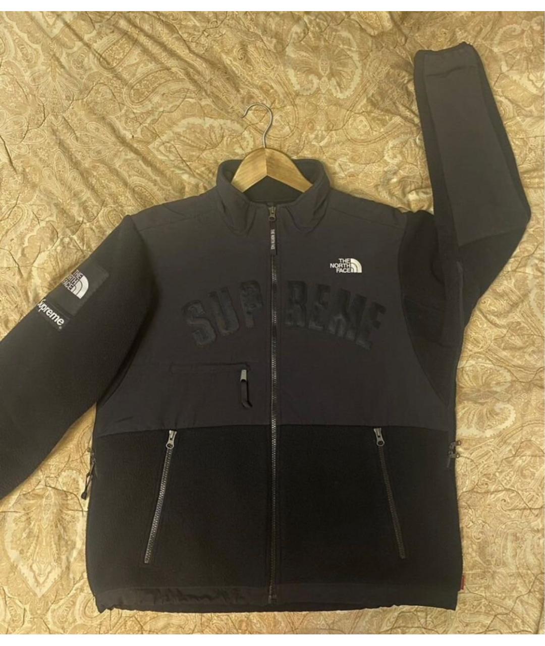 SUPREME Черная шерстяная куртка, фото 2