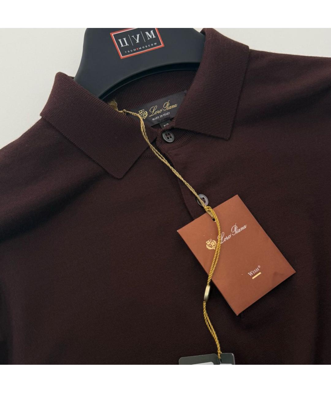 LORO PIANA Коричневый шерстяной джемпер / свитер, фото 3