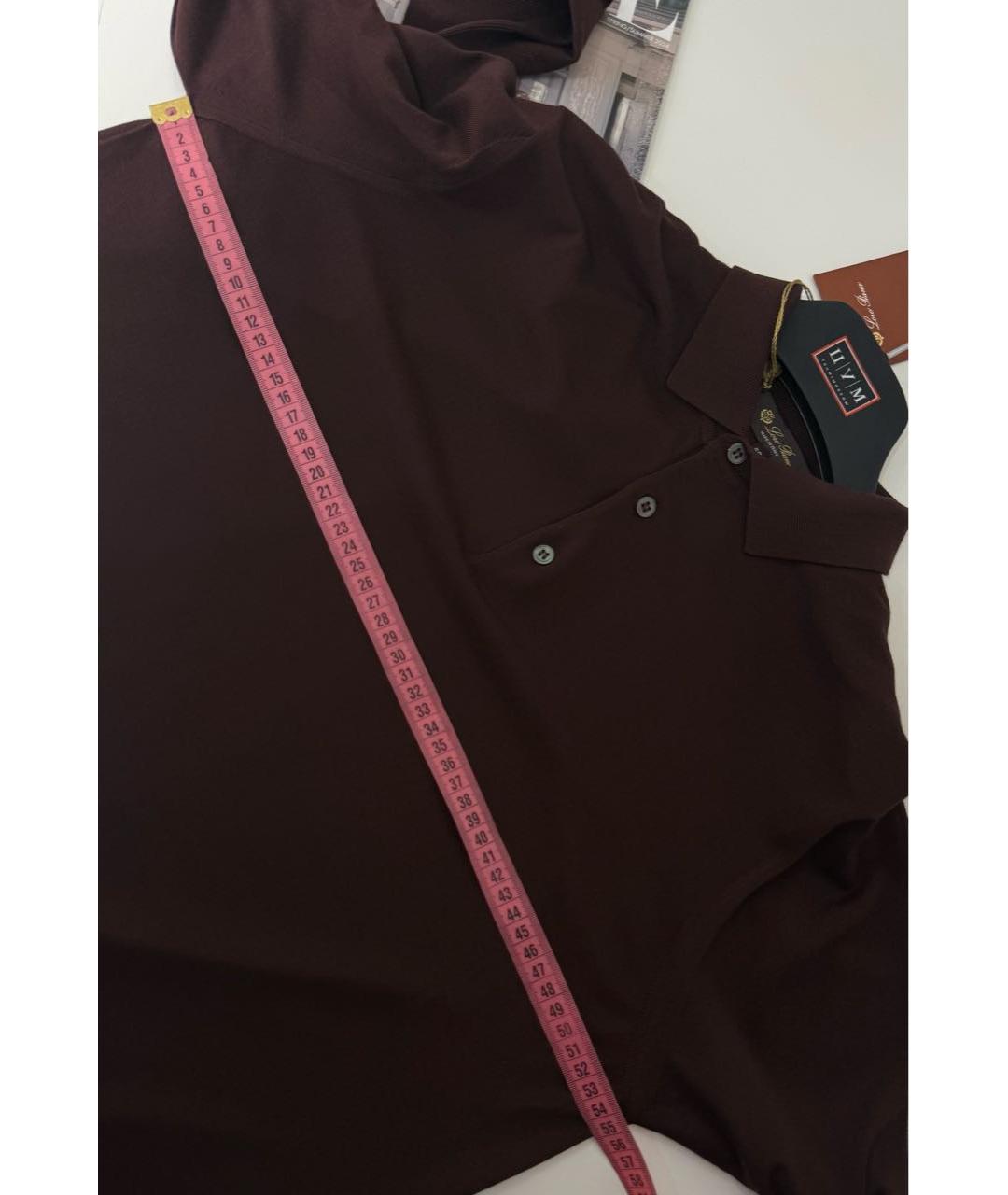 LORO PIANA Коричневый шерстяной джемпер / свитер, фото 5