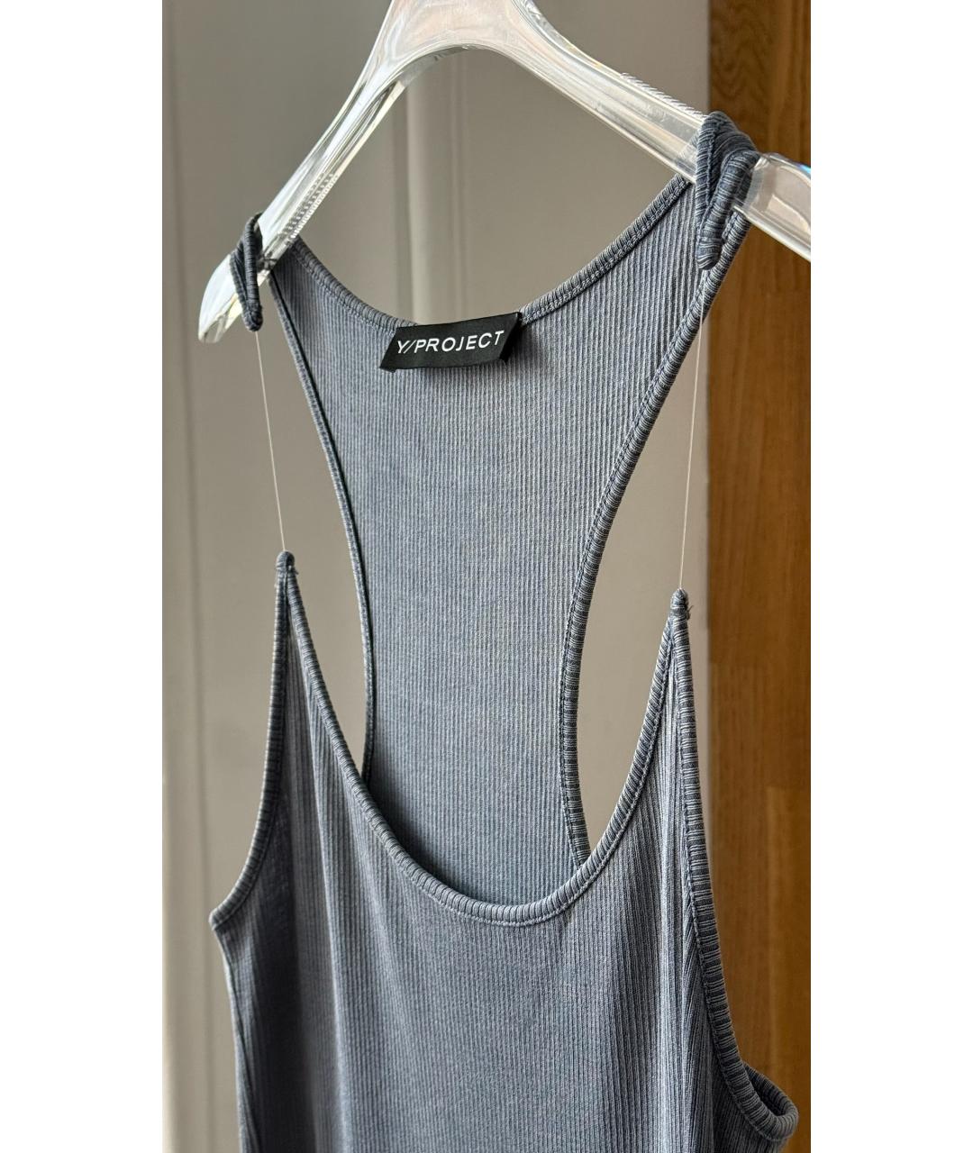 Y/PROJECT Голубое повседневное платье, фото 3
