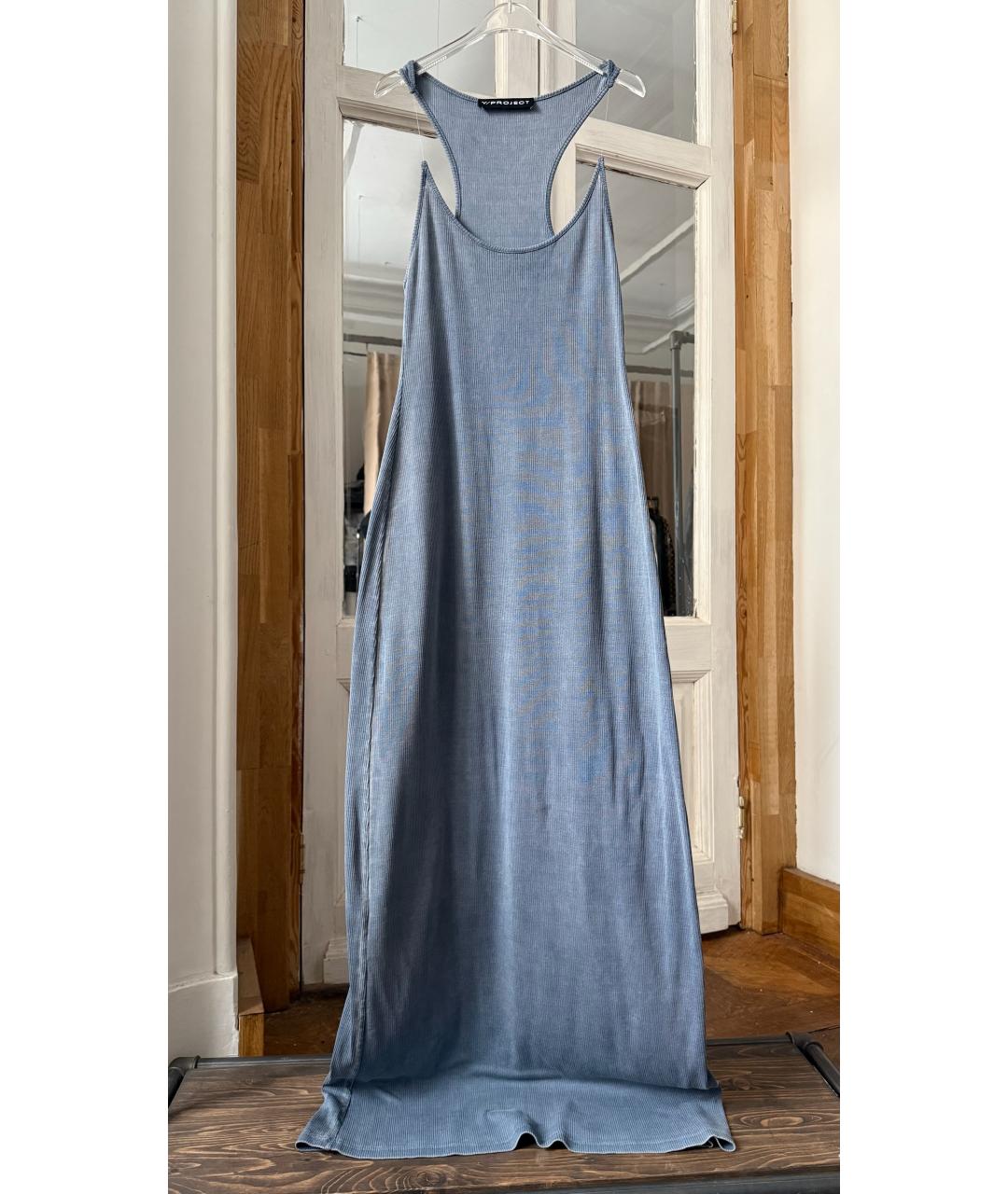 Y/PROJECT Голубое повседневное платье, фото 5