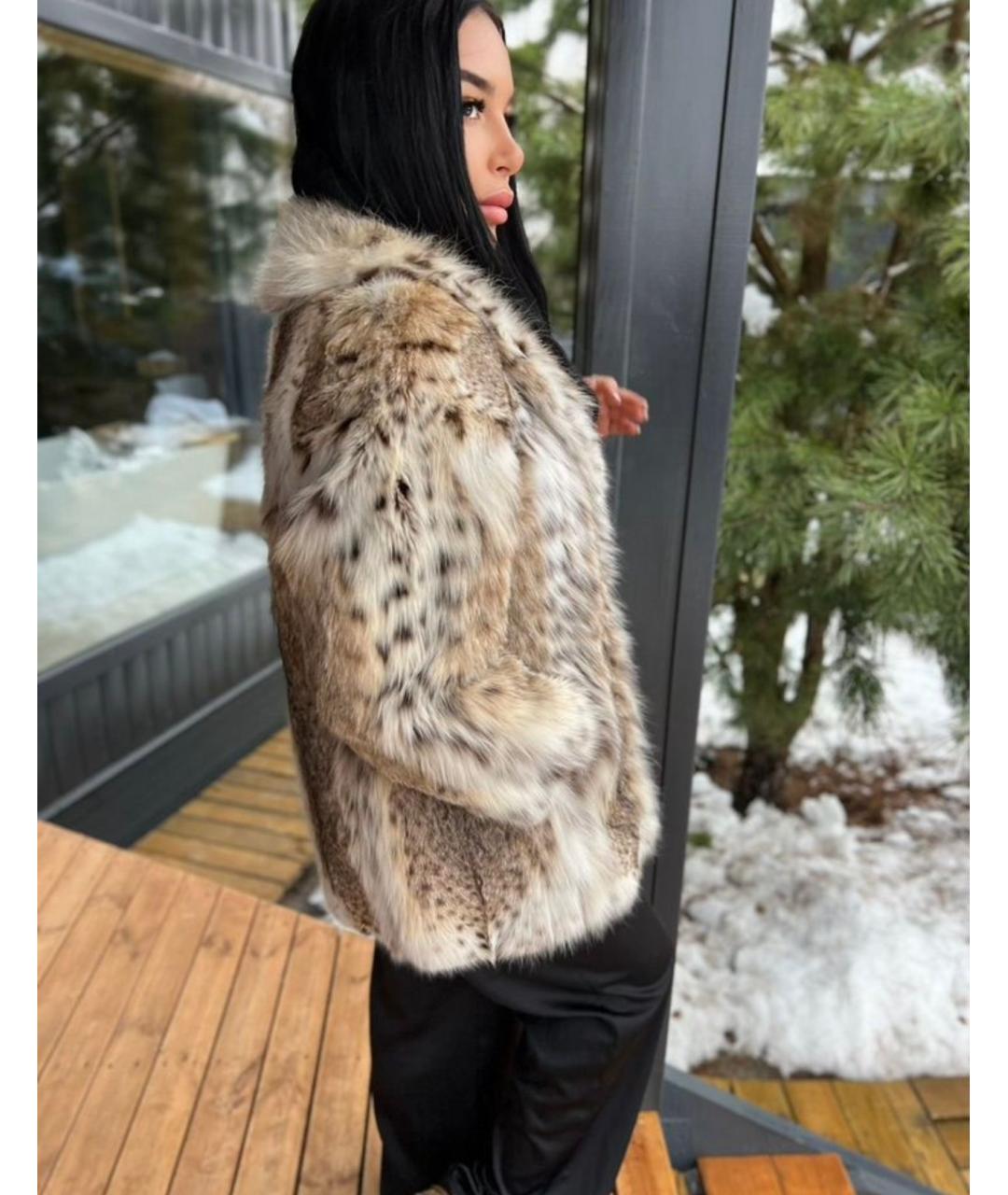 SAGA Белая меховая шуба, фото 8