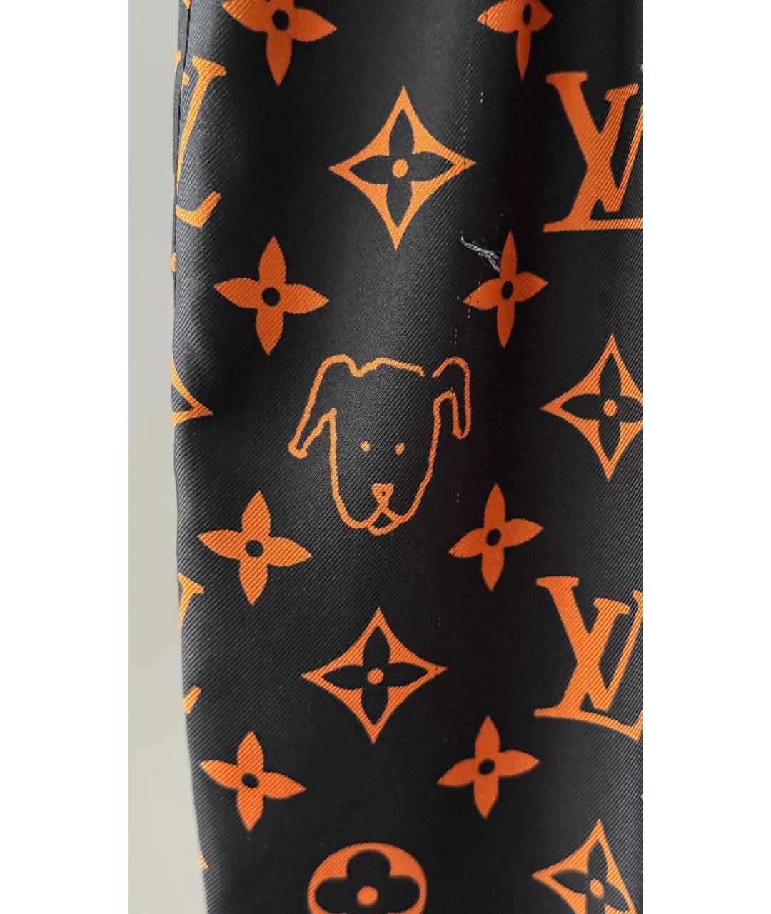 LOUIS VUITTON Черные брюки широкие, фото 4