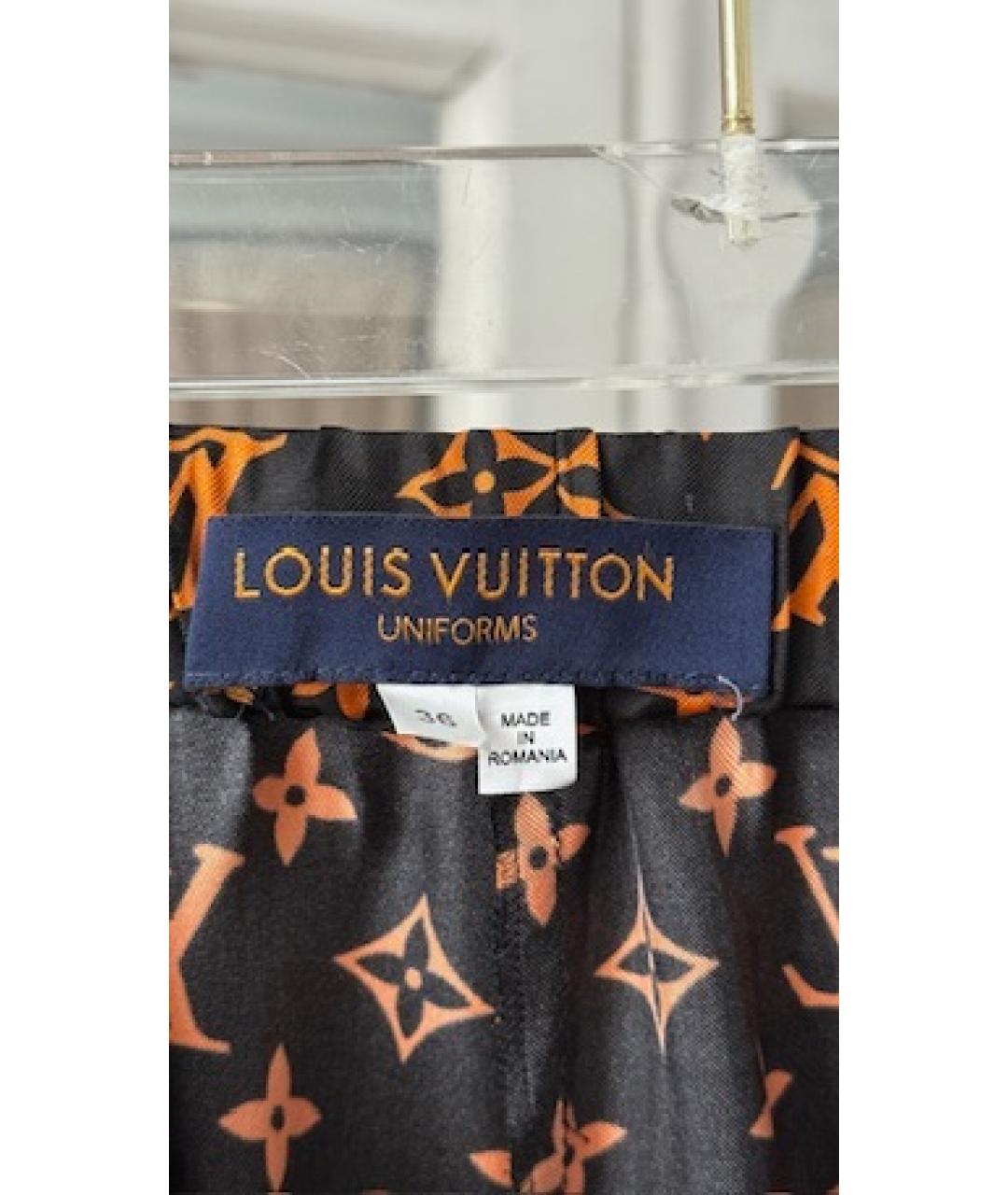 LOUIS VUITTON Черные брюки широкие, фото 3