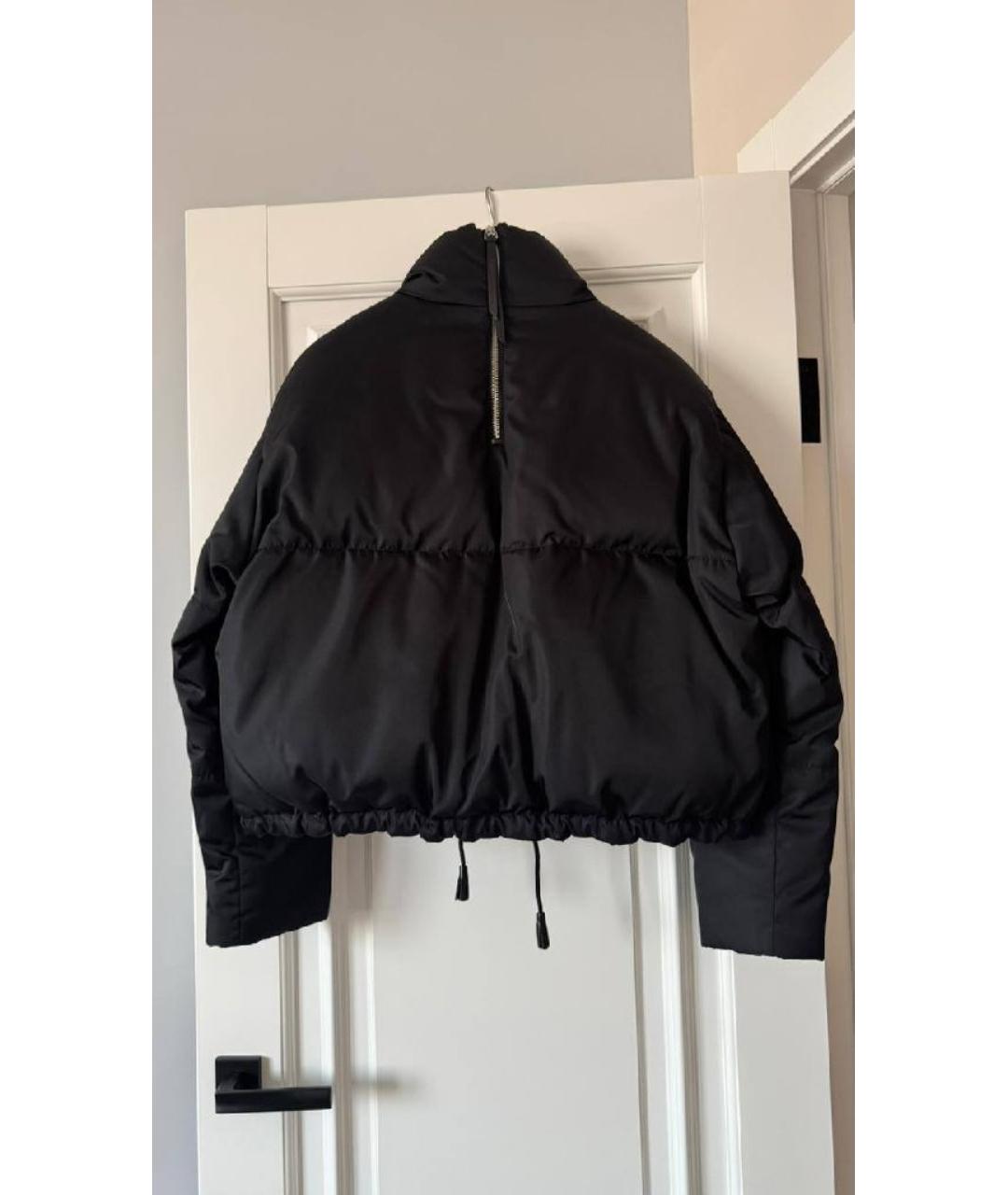 PRADA Черный полиэстеровый пуховик, фото 2