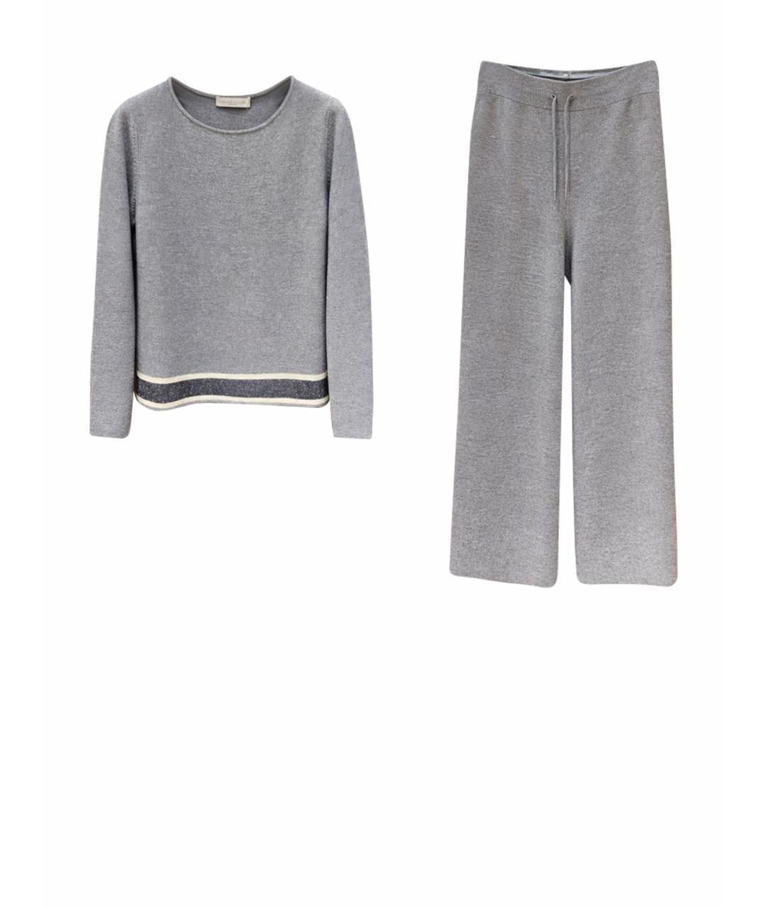 FABIANA FILIPPI Серый костюм с брюками, фото 1