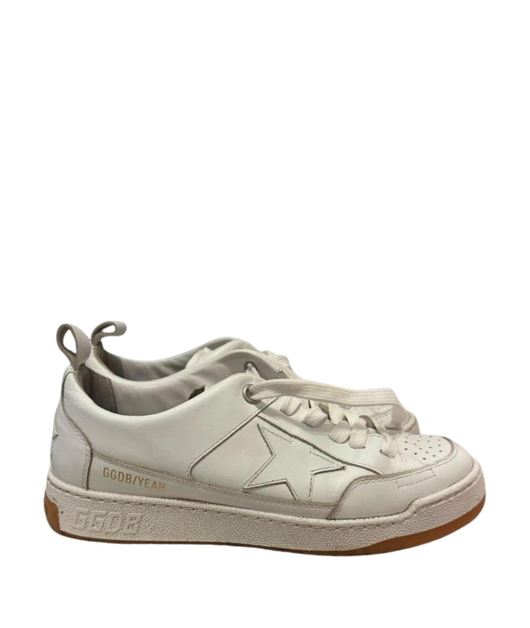 GOLDEN GOOSE DELUXE BRAND Белые кожаные кеды, фото 1