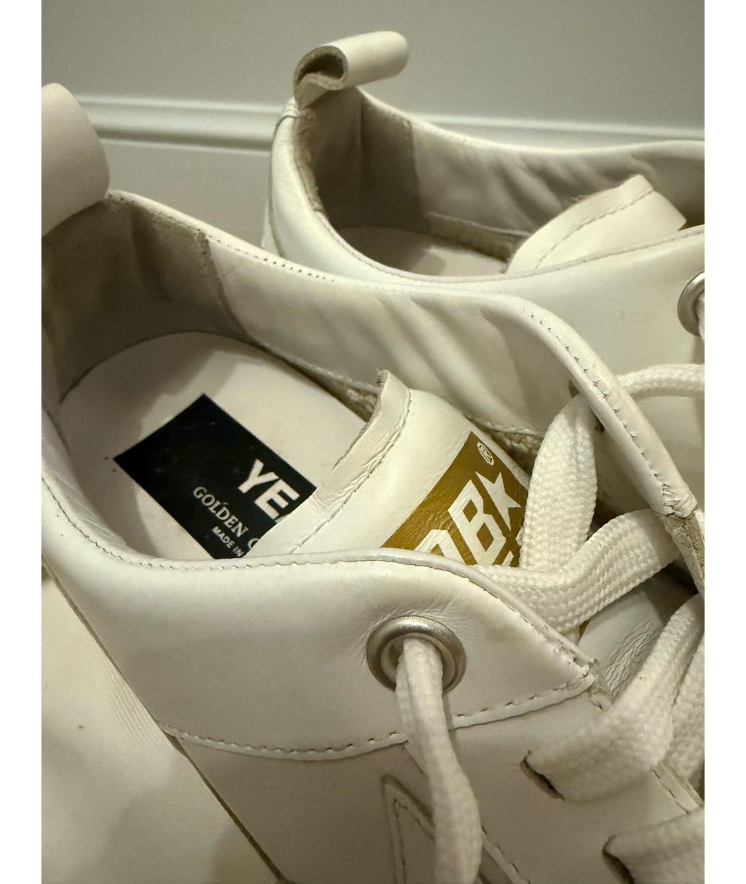 GOLDEN GOOSE DELUXE BRAND Белые кожаные кеды, фото 3