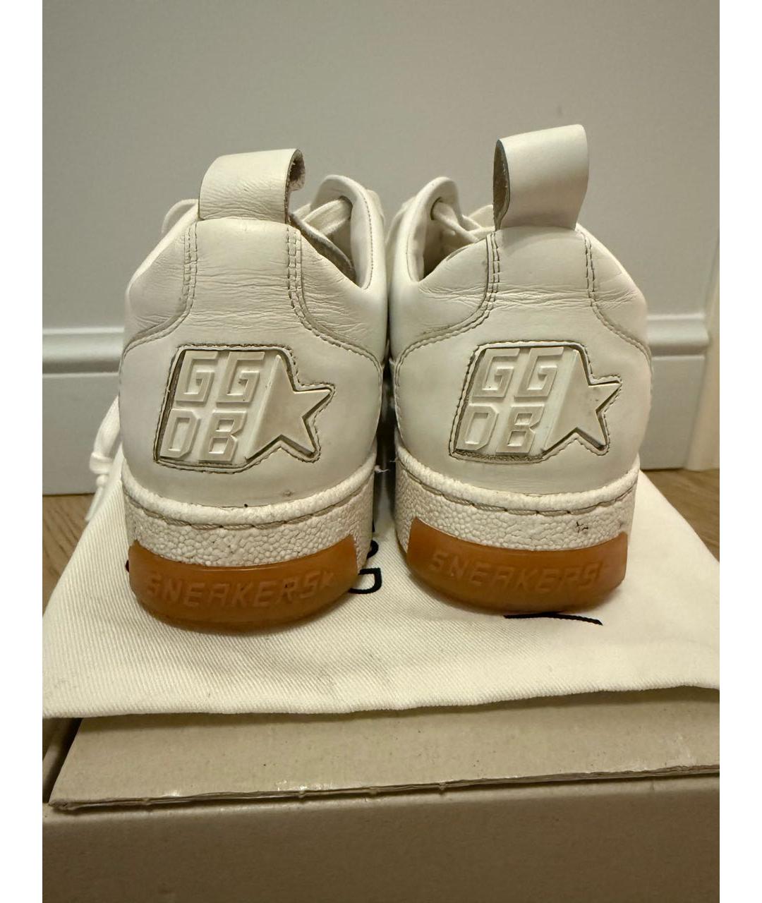 GOLDEN GOOSE DELUXE BRAND Белые кожаные кеды, фото 4