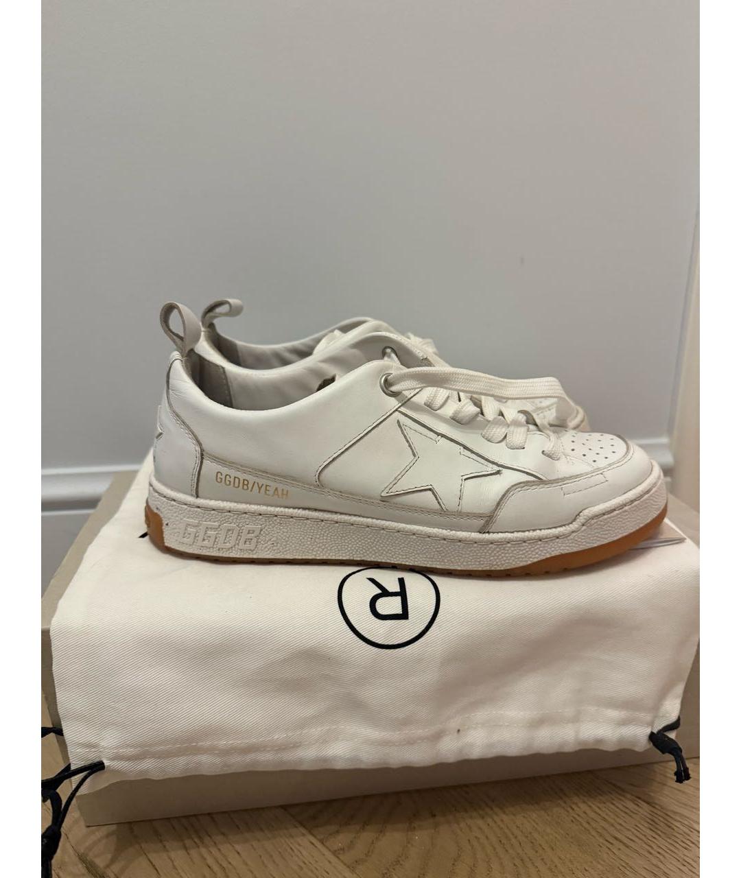 GOLDEN GOOSE DELUXE BRAND Белые кожаные кеды, фото 8