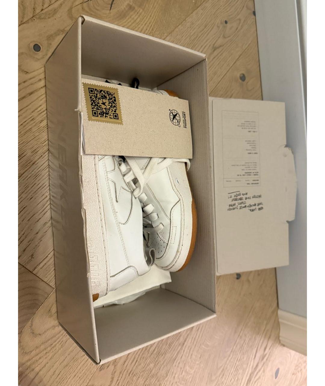 GOLDEN GOOSE DELUXE BRAND Белые кожаные кеды, фото 6