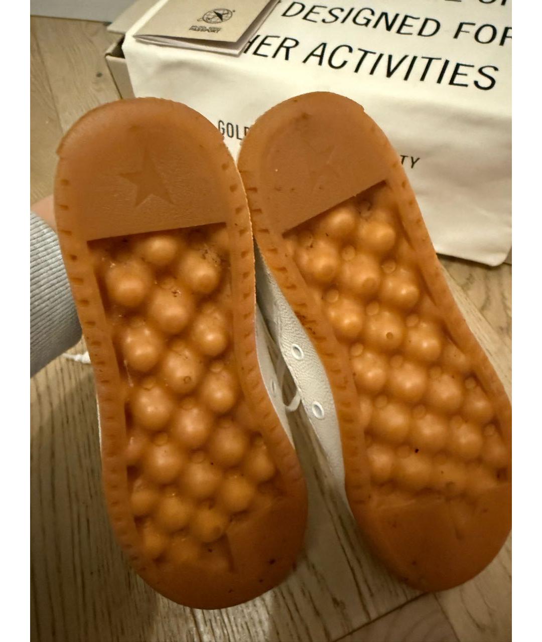 GOLDEN GOOSE DELUXE BRAND Белые кожаные кеды, фото 5