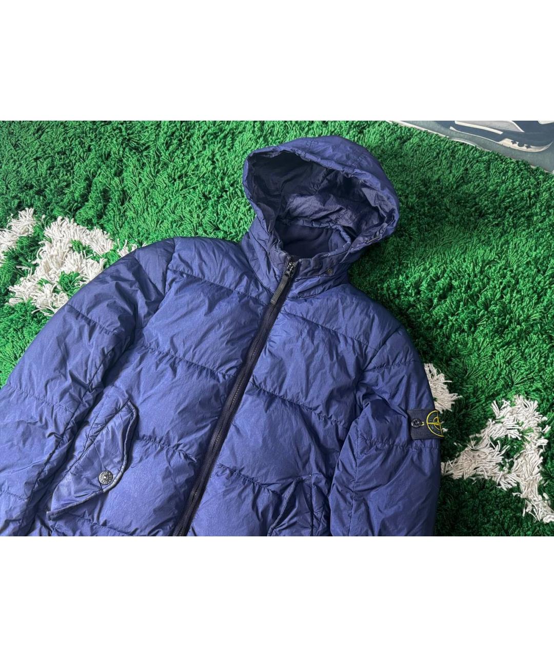 STONE ISLAND Темно-синяя куртка, фото 2