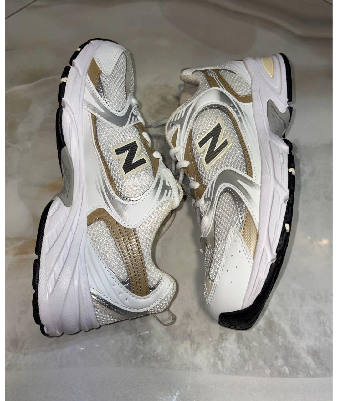 NEW BALANCE Белые кожаные кроссовки, фото 6