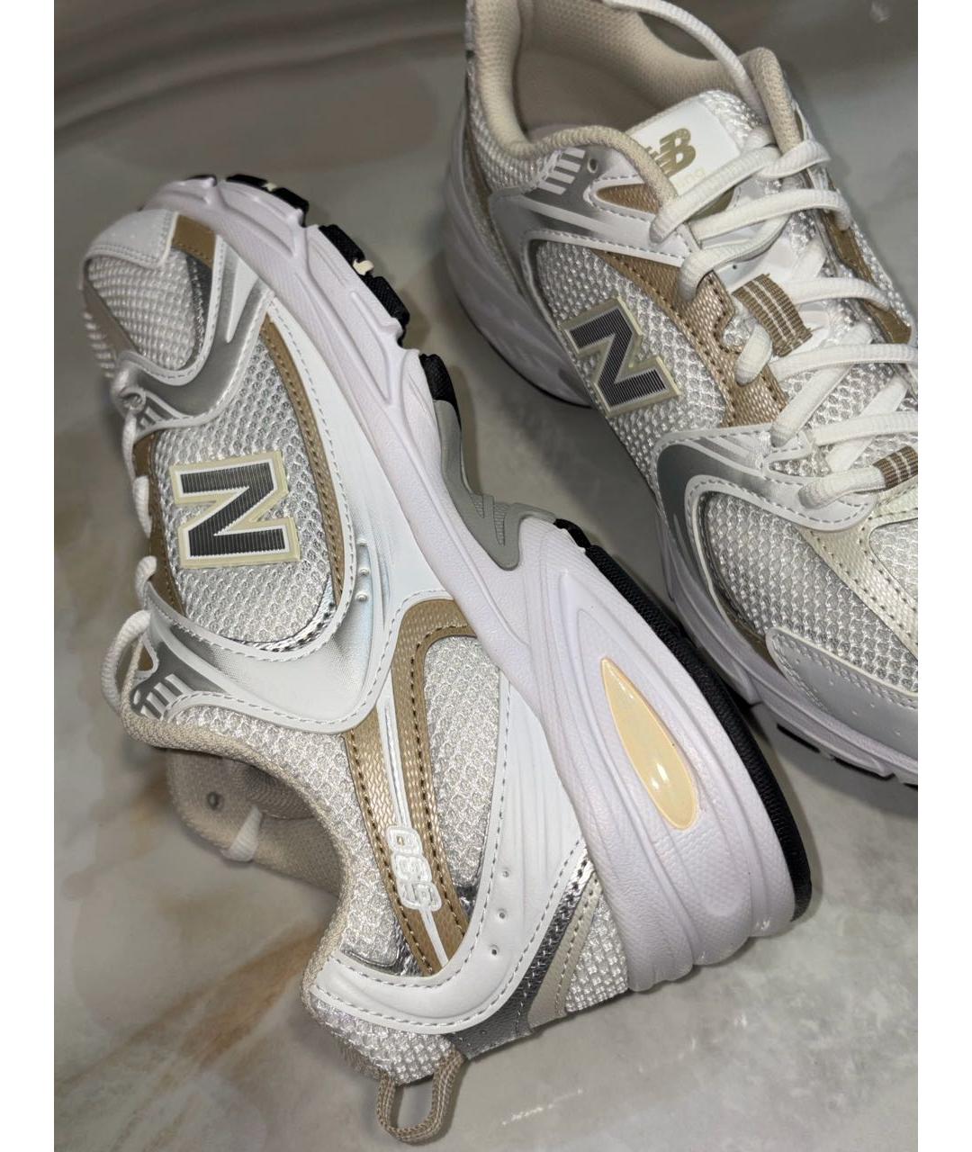 NEW BALANCE Белые кожаные кроссовки, фото 7