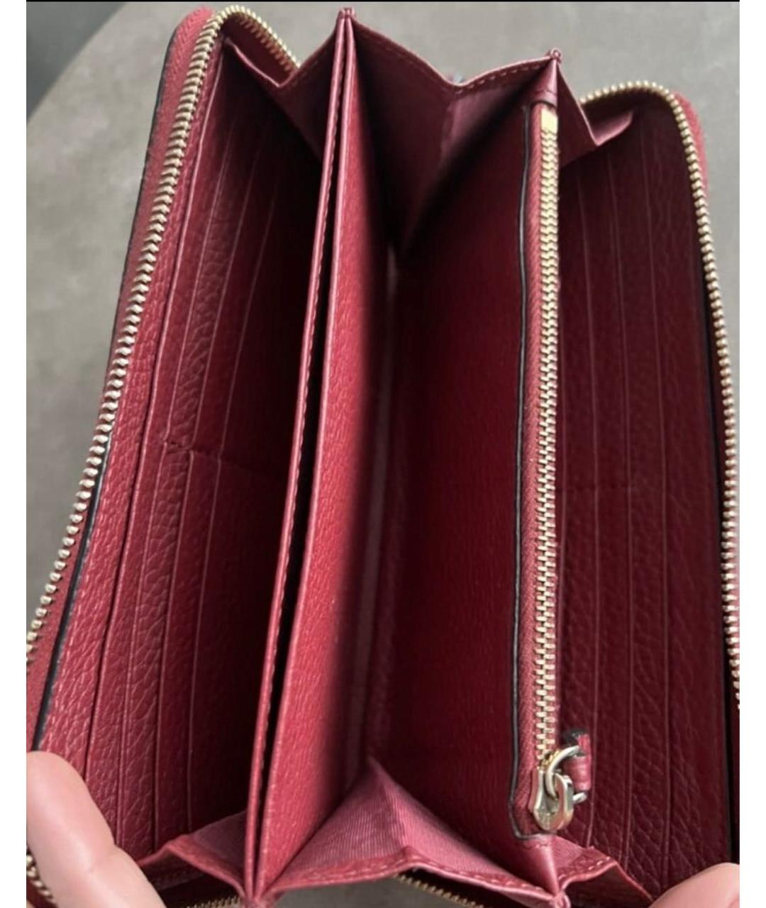 VALENTINO Красный кожаный кошелек, фото 3