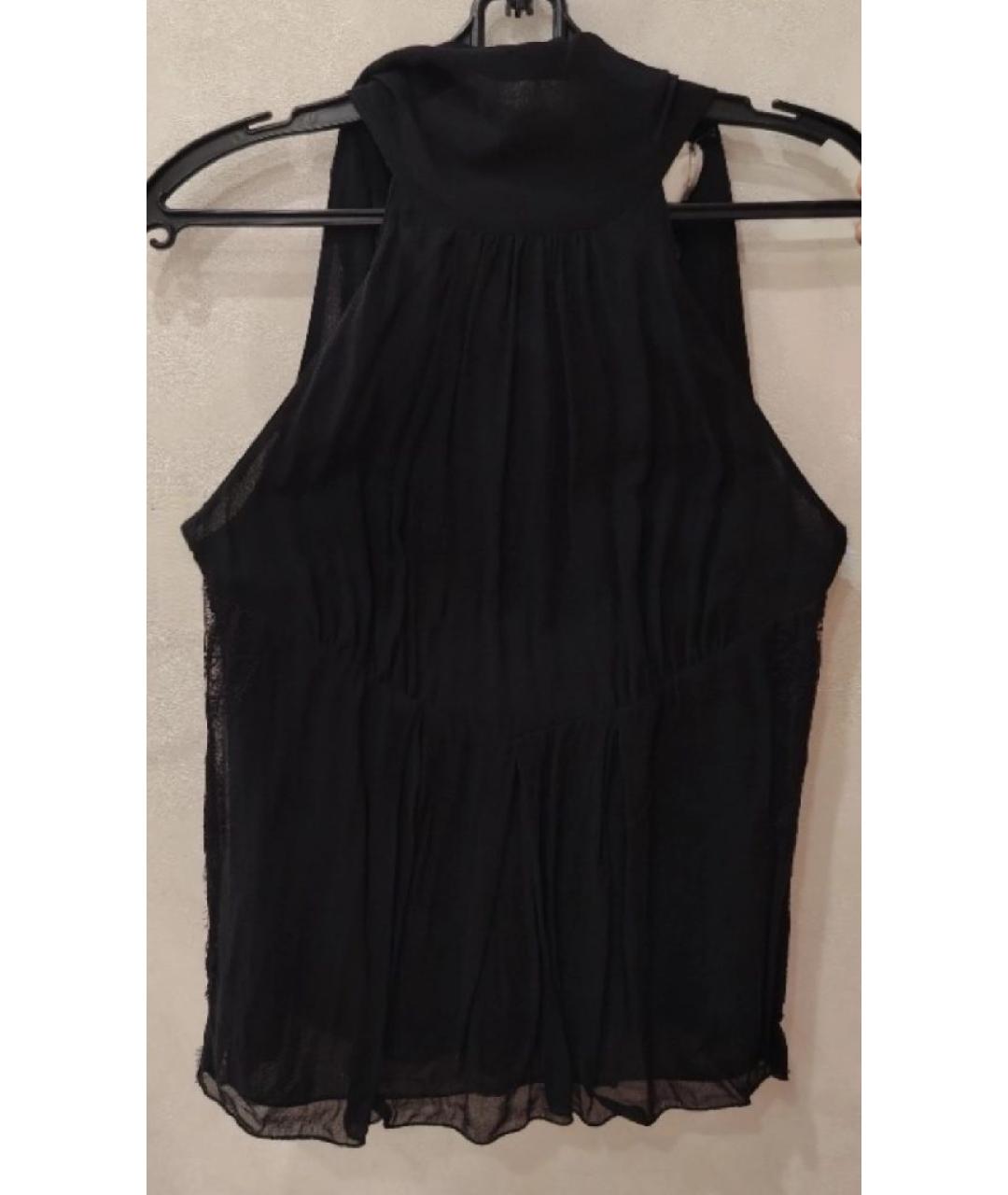 PATRIZIA PEPE Черная шелковая блузы, фото 7