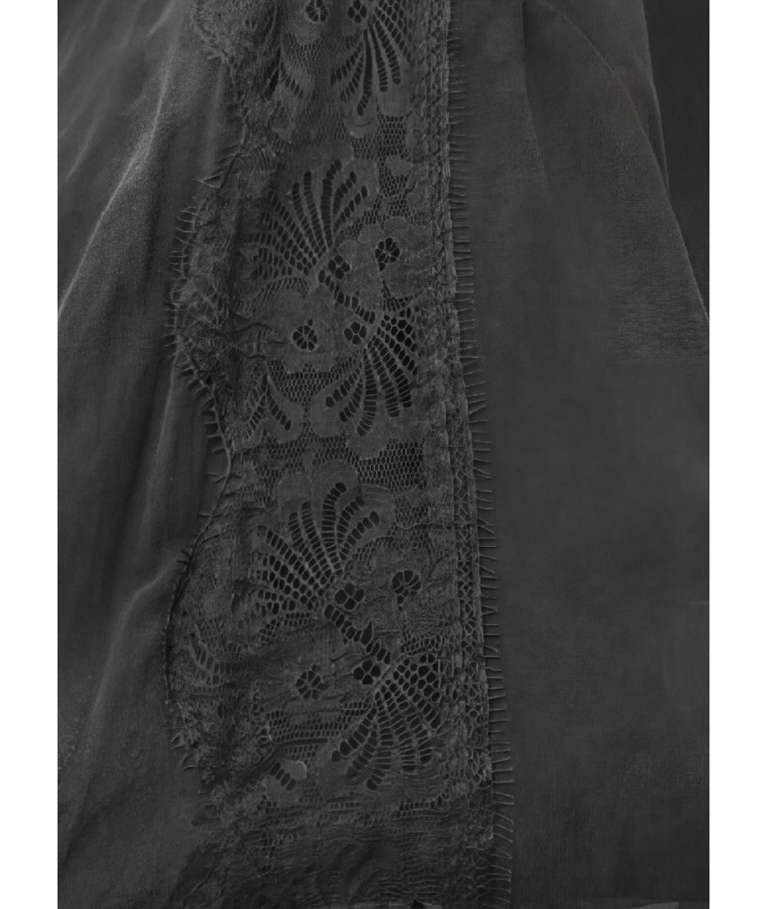 PATRIZIA PEPE Черная шелковая блузы, фото 4