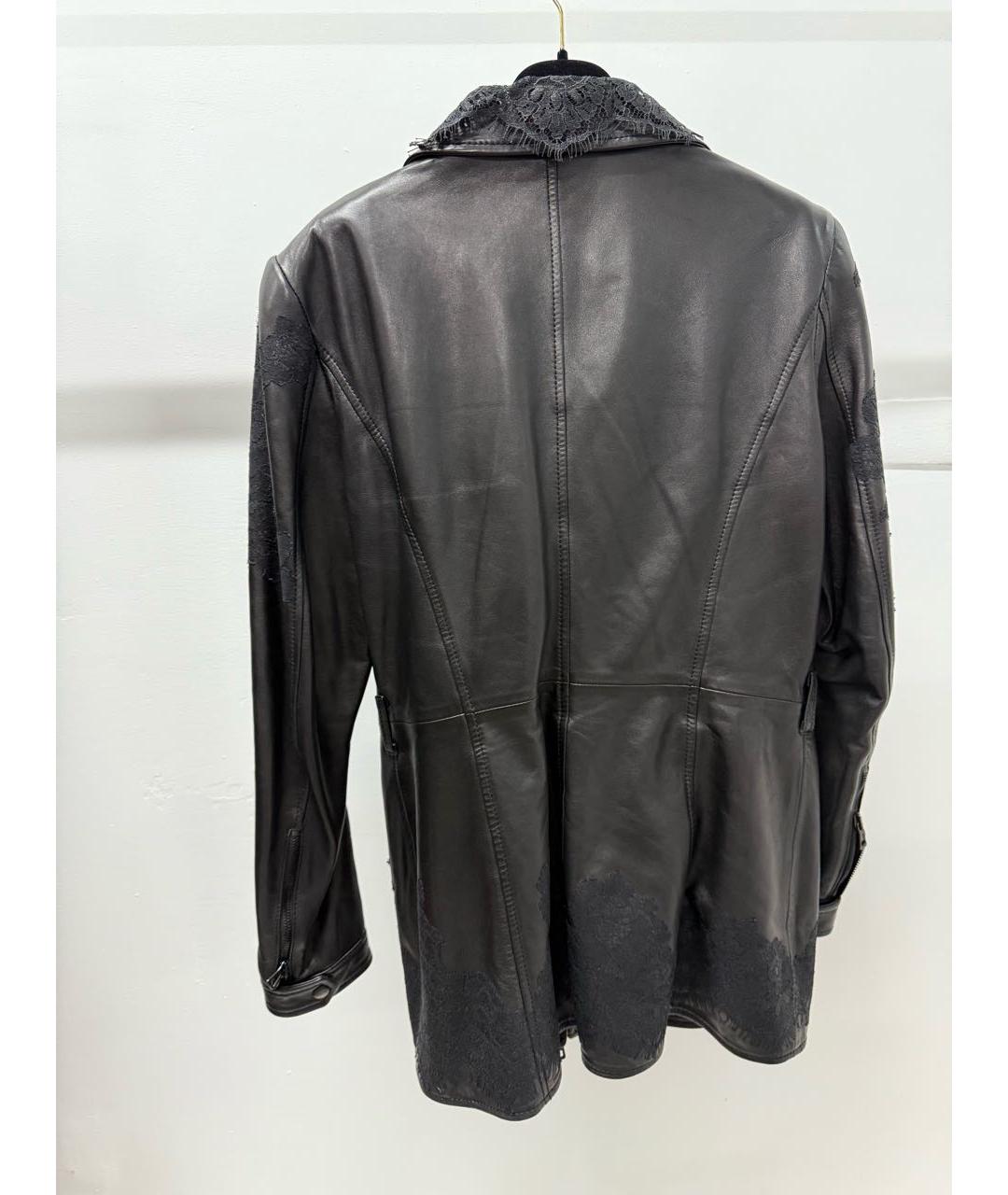VALENTINO Черная кожаная куртка, фото 7