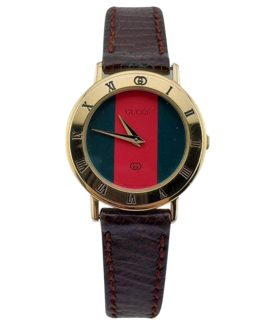 GUCCI Золотые позолоченные часы, фото 1