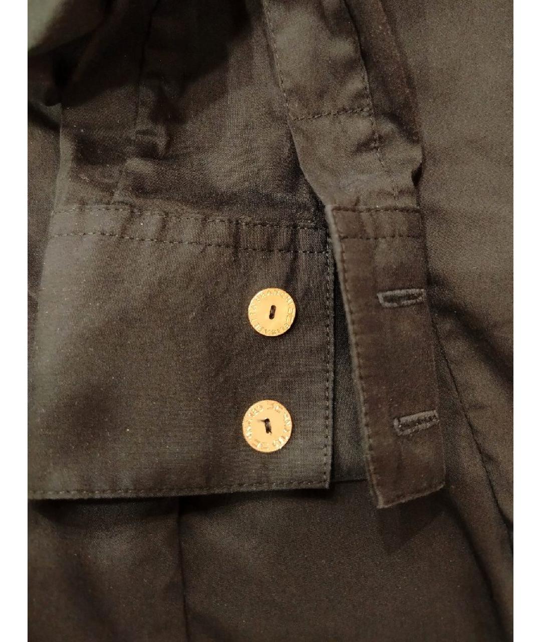 ELISABETTA FRANCHI Черная хлопковая блузы, фото 5