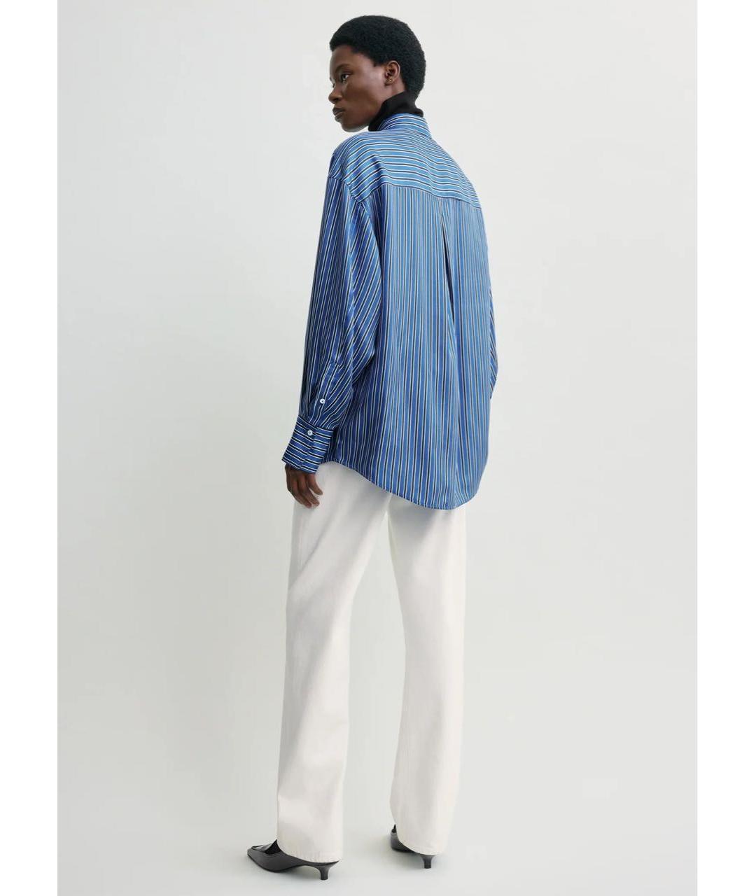 TOTEME Синяя шелковая рубашка, фото 4