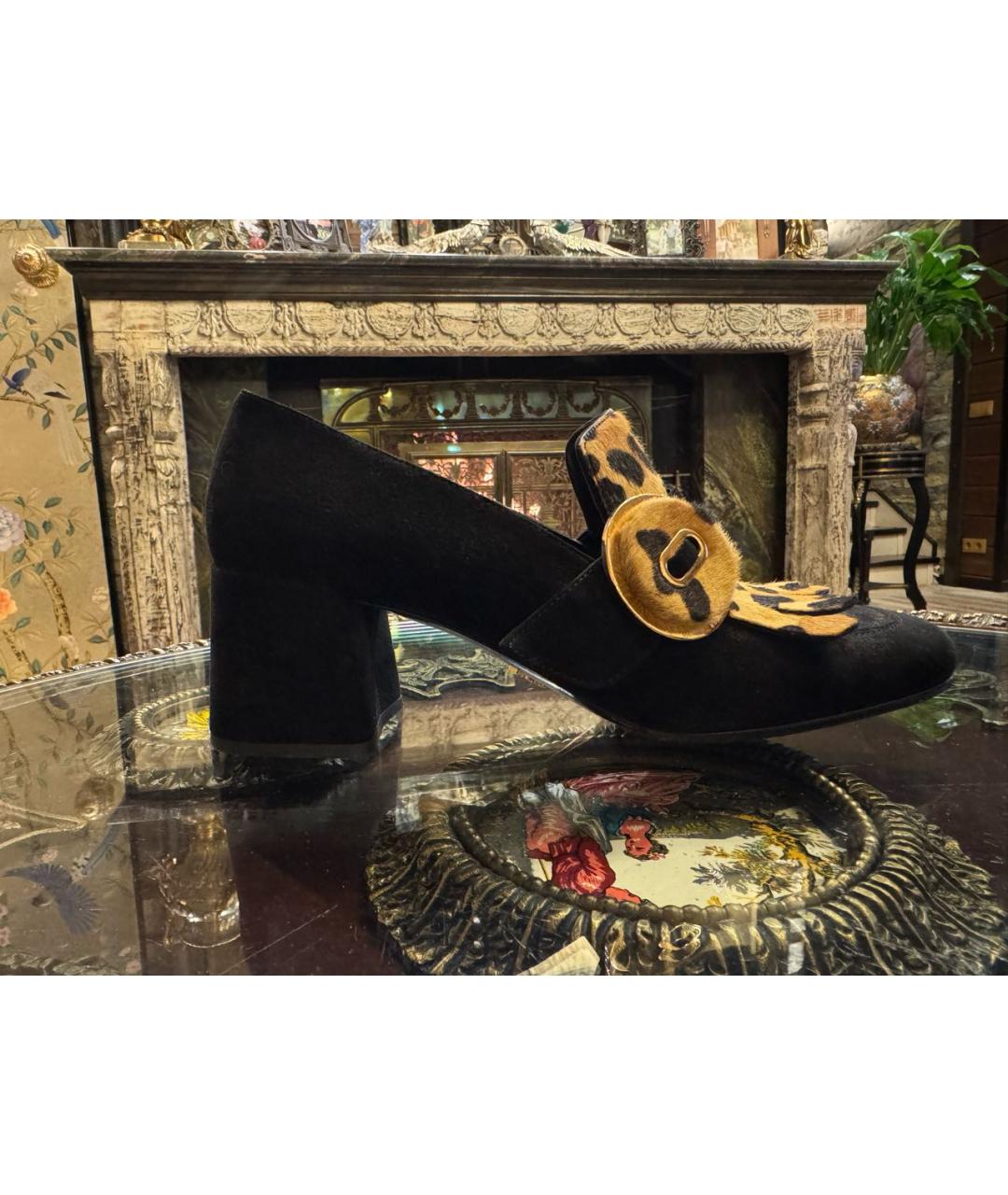 PRADA Черные замшевые туфли, фото 9