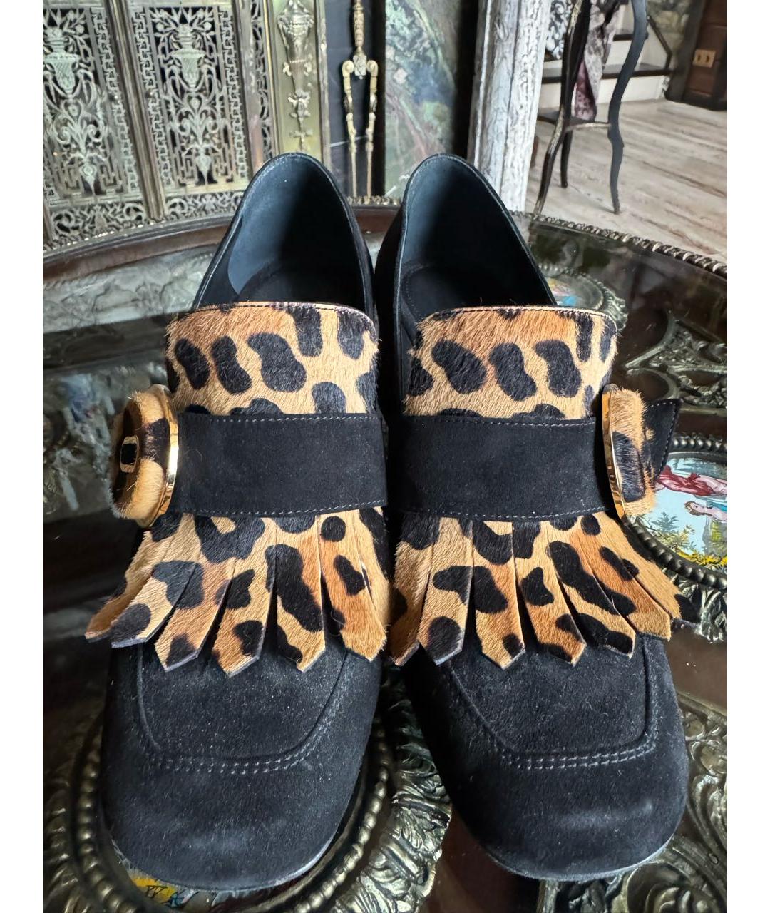 PRADA Черные замшевые туфли, фото 2