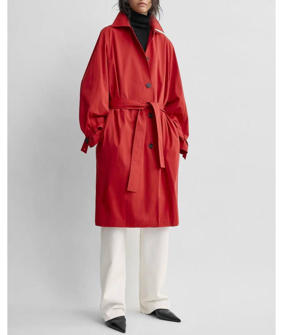 TOTEME Красный хлопковый тренч/плащ, фото 2