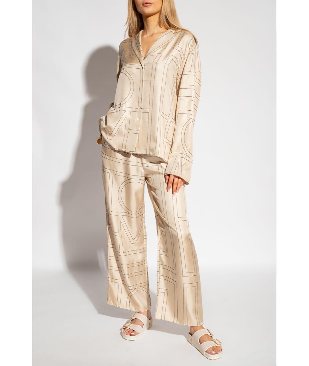 TOTEME Бежевая шелковая рубашка, фото 2