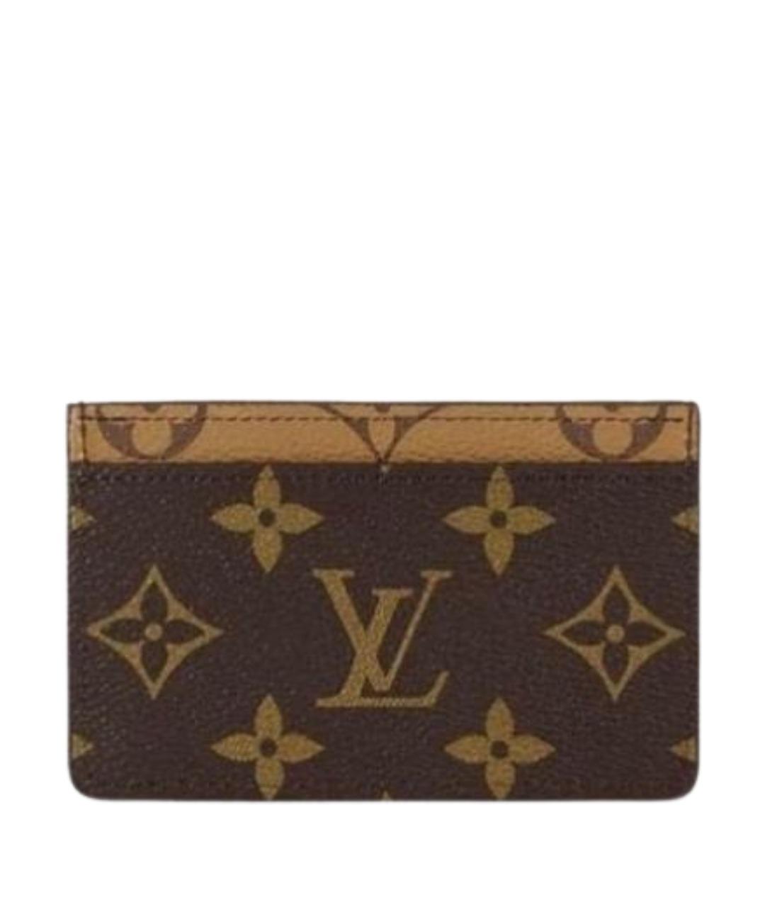 LOUIS VUITTON Коричневый кардхолдер, фото 1