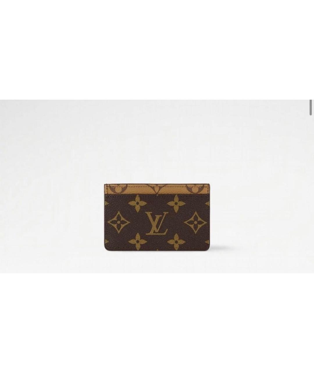 LOUIS VUITTON Коричневый кардхолдер, фото 5